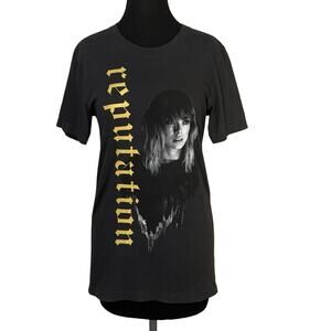 Taylor Swift Reputation Tour Tee Sz S Washed Black